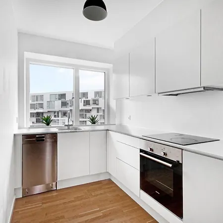 Apartment Modern 1-bedroom With A Balcony In Orestad Copenhagen