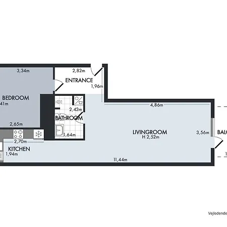 Modern 1-bedroom With A Balcony In Orestad *